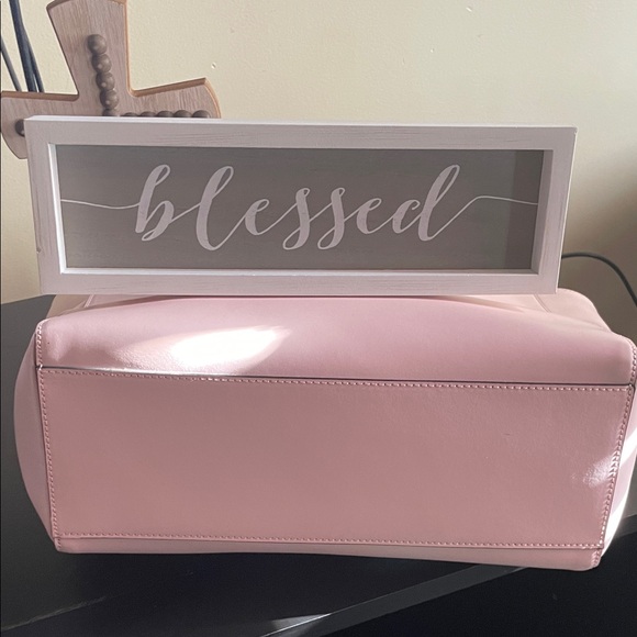 Kate Spade New York Maryanne Light Pink Tote / accent Bow & Pom Pom 15.5” x 10.5 - Picture 7 of 16